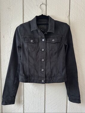PAIGE Black Denim Jacket